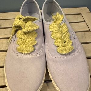 Vans Fat Lace Authentic Lowpro VN000D04C2R Lime Sherbet Kids Shoes Purple 5.5